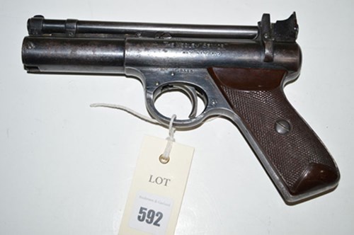Lot 592 - Webley ''Senior'' .22 calibre air pistol,...