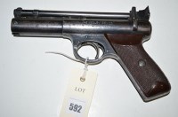 Lot 592 - Webley ''Senior'' .22 calibre air pistol,...