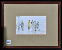 Lot 605 - Jonathan Trowell - ''Cold and Wet'', signed;...