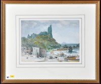 Lot 646 - T*** Cook - a ruined castle on the Scottish...