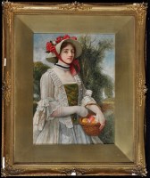 Lot 652 - Sir James Dromgole Linton - a young woman...