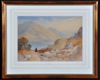 Lot 657 - James Burrell Smith - a Highlander approaching...