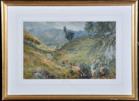 Lot 660 - P*** C*** - sheep grazing on an upland pasture,...