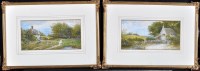 Lot 684 - Edward Lait - country Scenes with children and...