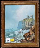 Lot 696 - Thomas Harper - ''Tantallon Castle'', with...