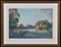 Lot 726 - David Thomas Robertson - a summer landscape...