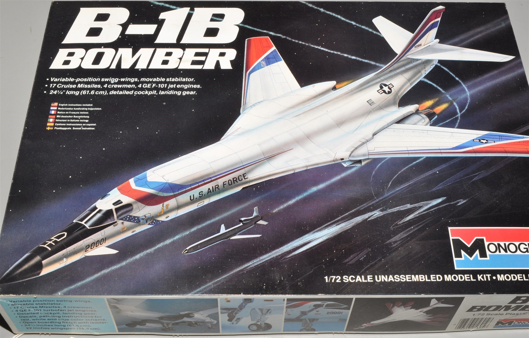MOMOGRAM B-1B BOMBER プラモデル MONOGRAM B-1B BOMBER JET AIRPLANE MODEL KIT 1/72 5605 | eBay