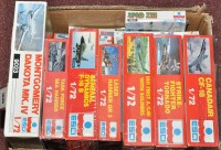 Lot 1030 - Esci 1/72 scale model kits including...