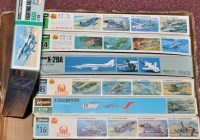 Lot 1050 - Hasegawa 1/72 scale model kits of aircraft. (7)