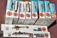 Lot 1081 - Airfix 1/72 scale model kits, to include three...