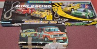 Lot 1087 - Scalextric: a mini racing box set; a...