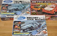 Lot 1096 - Scalextric model box set including two Escort...