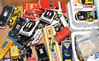 Lot 1114 - A quantity of Hornby and Scalextric slot cars.