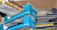 Lot 1128 - Five Scalextric model slot cars in boxes, to...