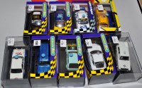 Lot 1130 - Nine Scalextric model slot cars, to include a...