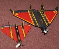 Lot 1143 - Two remote controlled aeroplanes in the form...