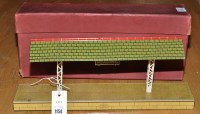 Lot 1154 - A Hornby '0' Gauge island platform, signed and...