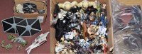 Lot 1180 - A quantity of Star Wars figurines and vehicles.