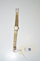Lot 33 - A Record De Luxe 9ct. gold Clocked Up watch...
