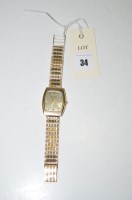 Lot 34 - A Record De Luxe automatic wristwatch, the 9ct....