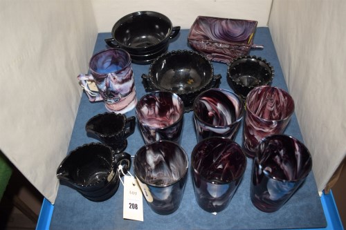 Lot 208 - A collection of amethyst coloured and similar...