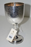 Lot 1351 - A silver trophy cup, by H.H., London 1863,...