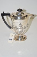 Lot 1399 - A silver hot water jug, by Charles Stuart...