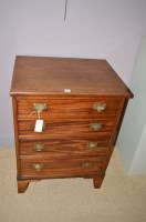 Lot 1867 - A George III style mahogany chest of four...