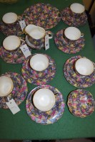 Lot 397 - A Royal Winton 'Hazel' pattern part tea set...