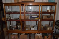 Lot 701 - An early 20th Century mahogany display cabinet;...
