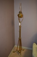 Lot 891 - An early 20th Century brass adjustable oil...