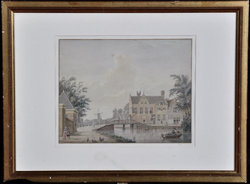 Lot 22 - Jan Matthias Cok (1720-1771) A canal scene...