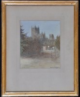 Lot 68 - Beatrice Parsons (1870-1955) ''Wells Cathedral...
