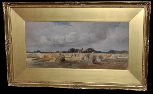 Lot 75 - William Roxby Beverly (1810-1889) A cornfield...