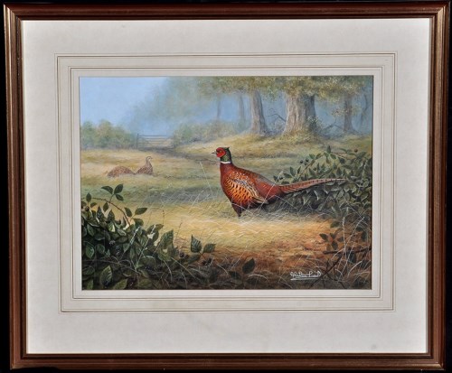 Lot 87 - Alistair Proud, SWLA (1954- ) Pheasants in a...
