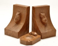 Lot 253 - Robert ''Mouseman'' Thompson: a pair of carved...
