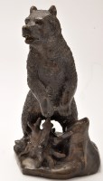 Lot 313 - A 20th Century bronze model of a bear,...