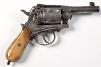 Lot 326 - A 19th Century Gasser five shot revolver, the...