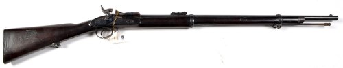Lot 328 - A Victorian .577 cal. two band Enfield rifle,...