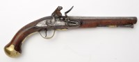 Lot 337 - A late 18th Century flintlock pistol, by...