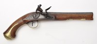 Lot 346 - A late 18th Century flintlock pistol, by D....