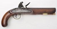 Lot 347 - A large early 19th Century flintlock pistol,...