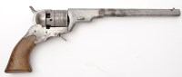 Lot 348 - A Belgium copy of a Colt style revolver, the...