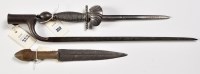 Lot 352 - A Continental full steel parrying dagger,...