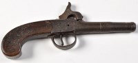 Lot 372 - An early 19th Century percussion pocket pistol,...