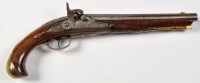 Lot 402 - A 19th Century percussion pistol, the 20 bore...