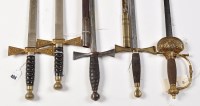 Lot 404 - A Victorian Masonic dress sword, the double...