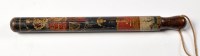 Lot 420 - A 19th Century painted wooden truncheon,...