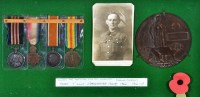 Lot 470 - A WWI Gallantry Group of Medals awarded to...
