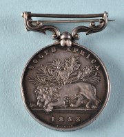 Lot 470A - A Victorian South Africa medal, 1853, awarded...